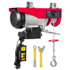 VEVOR Electric Hoist, 249.5 kg Lifting Capacity, 510W 220V Electric Steel Wire Winch with Wireless Remote Control, 1219 cm Single Cable Lifting Height & Pure Copper Motor, for Garage Warehouse Factory