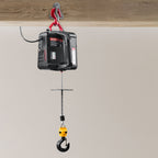 VEVOR 2-in-1 Electric Hoist Winch, 500 kg Capacity, 1500W Portable Power Winch Crane, 7.6 m Lifting Height, 5 m/min with Manual and Wired Remote Control for Factory, Warehouss, Garage
