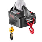 VEVOR 2-in-1 Electric Hoist Winch, 500 kg Capacity, 1500W Portable Power Winch Crane, 7.6 m Lifting Height, 5 m/min with Manual and Wired Remote Control for Factory, Warehouss, Garage