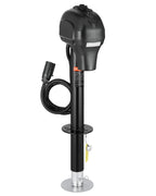 VEVOR Electric Trailer Jack, 3500 lbs, Heavy Duty RV Electric Power Tongue Jack with 7-pin Connector, Manual Crank Handle & Weatherproof Jack Cover, 9.5"-27.5" Lift, for Trailers, Campers & RVs, Black