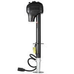 VEVOR Electric Trailer Jack, 3500 lbs, Heavy Duty RV Electric Power Tongue Jack with 7-pin Connector, Manual Crank Handle & Weatherproof Jack Cover, 9.5"-27.5" Lift, for Trailers, Campers & RVs, Black