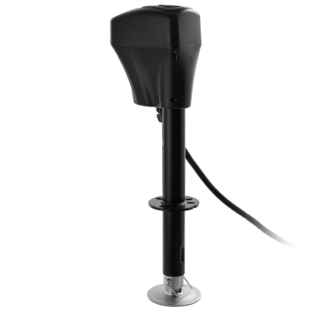 VEVOR Electric Trailer Jack, 5000 lbs, Heavy Duty RV Electric Power Tongue Jack with 7-pin Connector, Manual Crank Handle & Weatherproof Jack Cover, 10"-28.3" Lift, for Trailers, Campers & RVs, Black