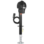 VEVOR Electric Trailer Jack, 3500 lbs, Heavy Duty RV Electric Power Tongue Jack with 7-pin Connector, Manual Crank Handle & Weatherproof Jack Cover, 9.5"-27.5" Lift, for Trailers, Campers & RVs, Black