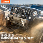 VEVOR Electric Winch Truck 8,164.7 kg Steel Cable IP65 Waterproof Remote Control