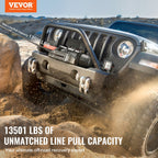 VEVOR Electric Winch Truck 6123.5 kg Steel Cable IP65 Waterproof Remote Control