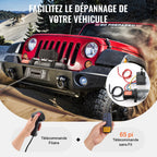 VEVOR Electric Winch Truck 6123.5 kg Steel Cable IP65 Waterproof Remote Control