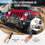VEVOR Electric Winch Truck 6123.5 kg Steel Cable IP65 Waterproof Remote Control