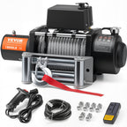 VEVOR Electric Winch Truck 8,164.7 kg Steel Cable IP65 Waterproof Remote Control