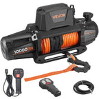 VEVOR Electric Winch, 4500 kg Load Capacity, 12V DC Truck Winch with Φ8.9 mm x 27.4 m Synthetic Rope, Wireless & Wired Remote Control, IP67 Waterproof for Towing Off-Road SUV Jeep Trailer Boat