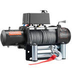 VEVOR Electric Winch, 5400 kg Load Capacity, 12V DC Truck Winch with Φ9.1 mm x 26 m Steel Rope, Wireless & Wired Remote Control, Suitable for Towing SUV Jeep Trailer Boat Off-Road Vehicle