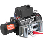 VEVOR Electric Winch Truck 6123.5 kg Steel Cable IP65 Waterproof Remote Control