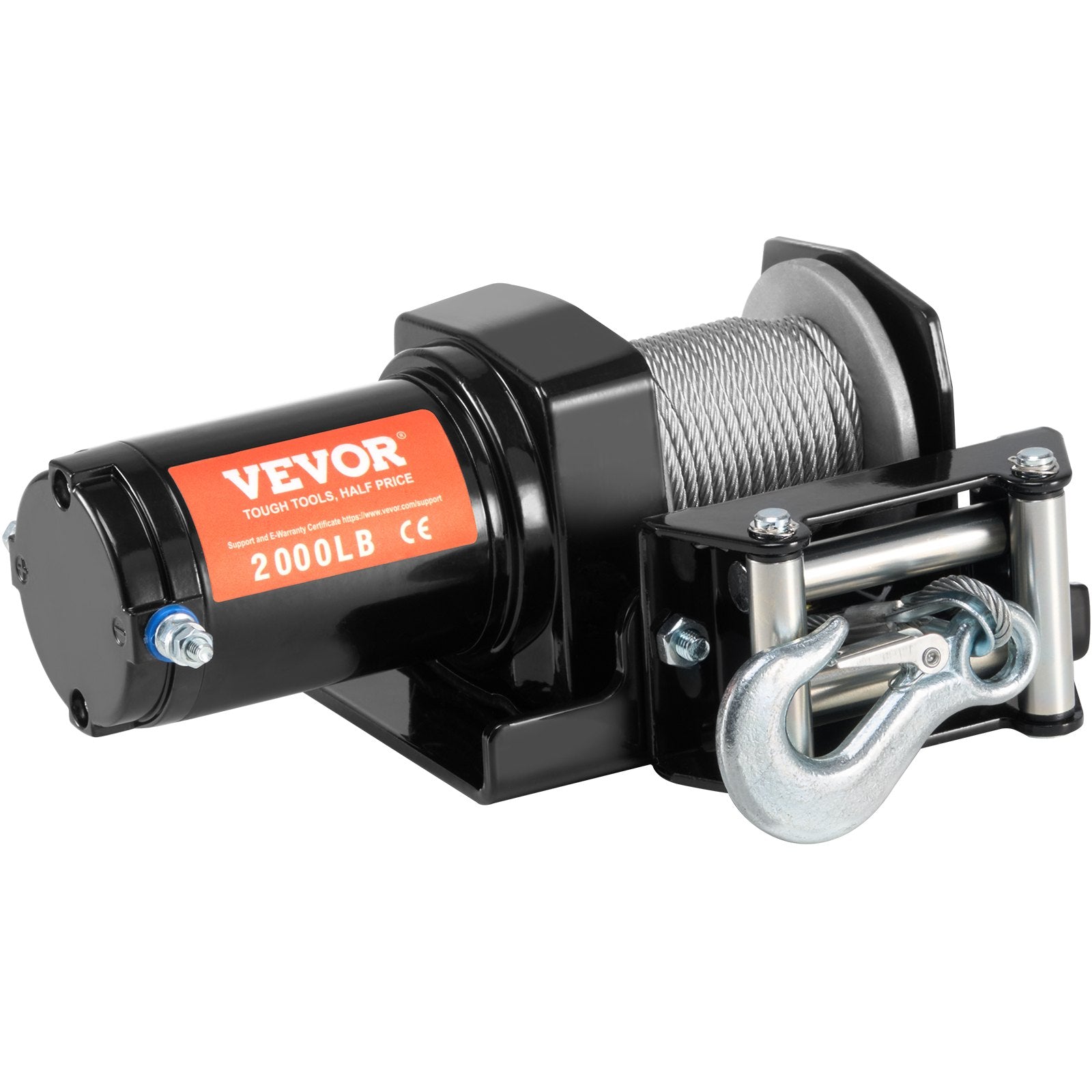 VEVOR Electric Winch ATV UTV 907.2 kg Steel Cable IP 55 Waterproof Wired Control