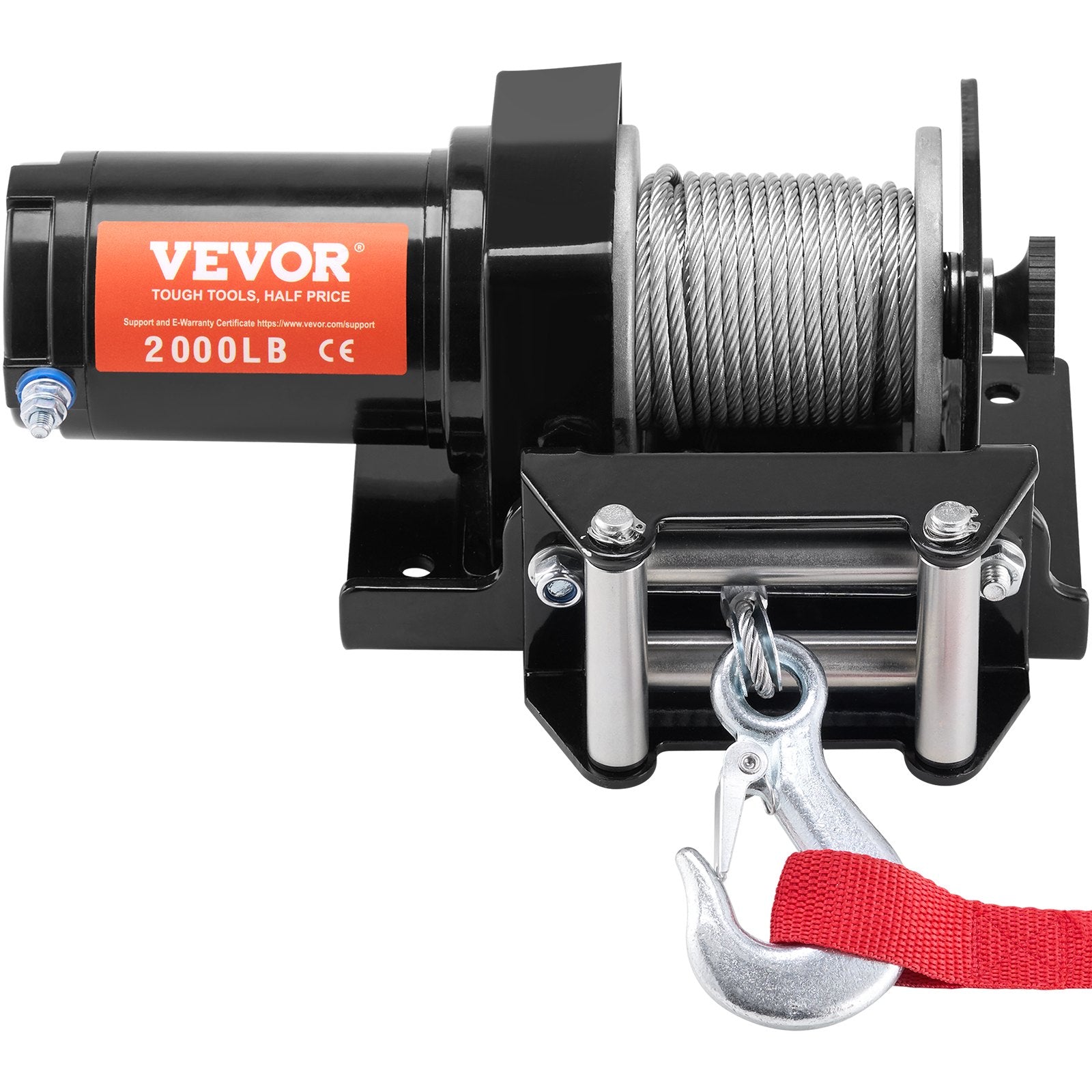 VEVOR Electric Winch ATV UTV 907.2 kg Steel Cable IP 55 Waterproof Wired Control