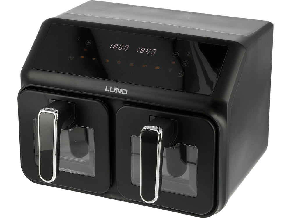 GAISA FRITERIS 2200W 4L+4L MELNS