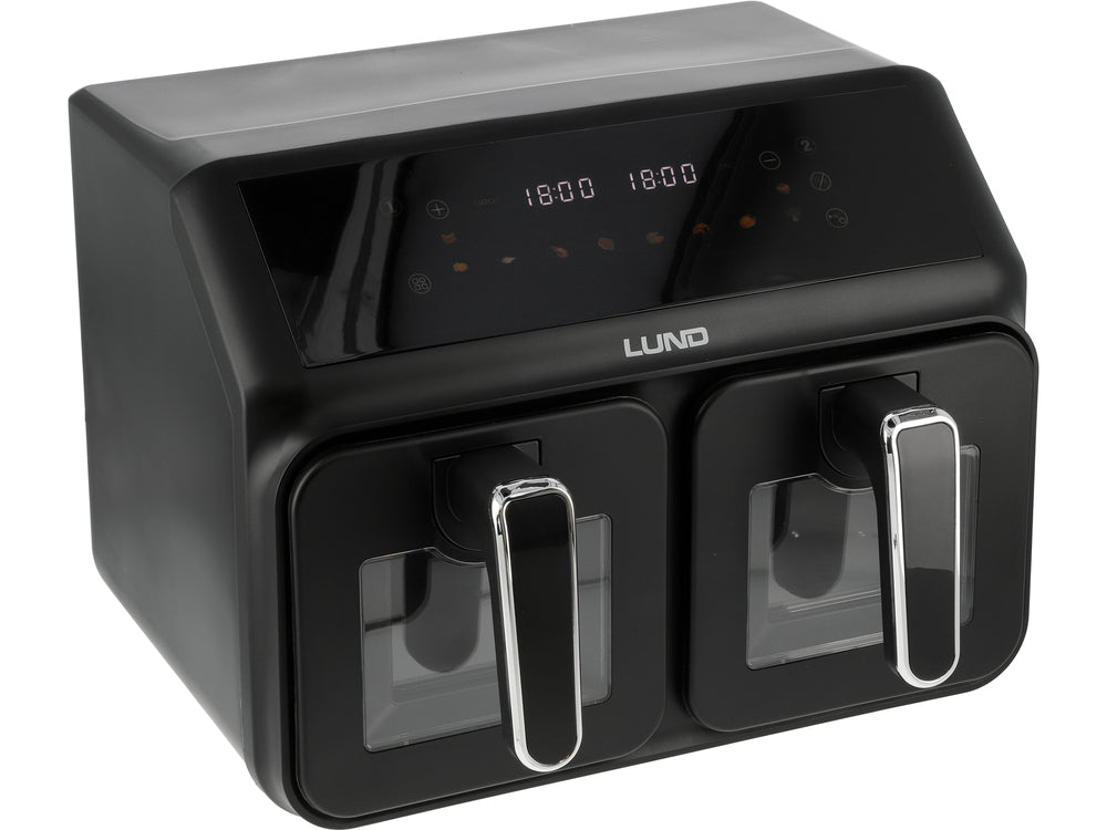 GAISA FRITERIS 2200W 4L+4L MELNS