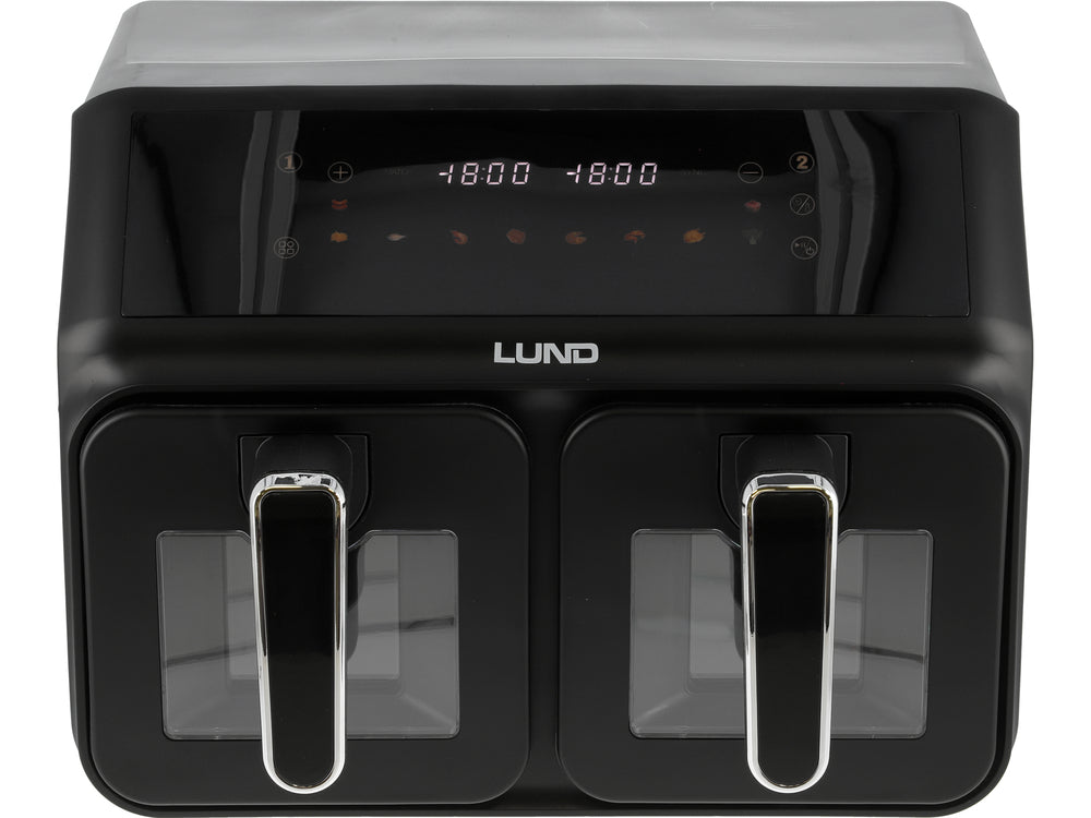GAISA FRITERIS 2200W 4L+4L MELNS