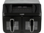 GAISA FRITERIS 2200W 4L+4L MELNS