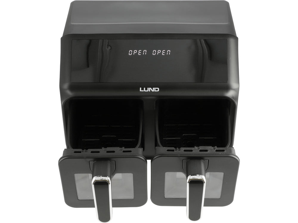 GAISA FRITERIS 2200W 4L+4L MELNS