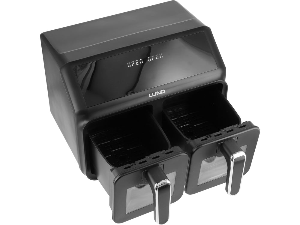 GAISA FRITERIS 2200W 4L+4L MELNS