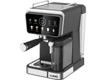 PRESSURE COFFEE MAKER WITH MILK FROTHER 1350W