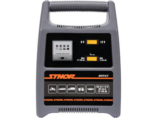 BATTERY CHARGER 6/12V 8A 120AH LED
