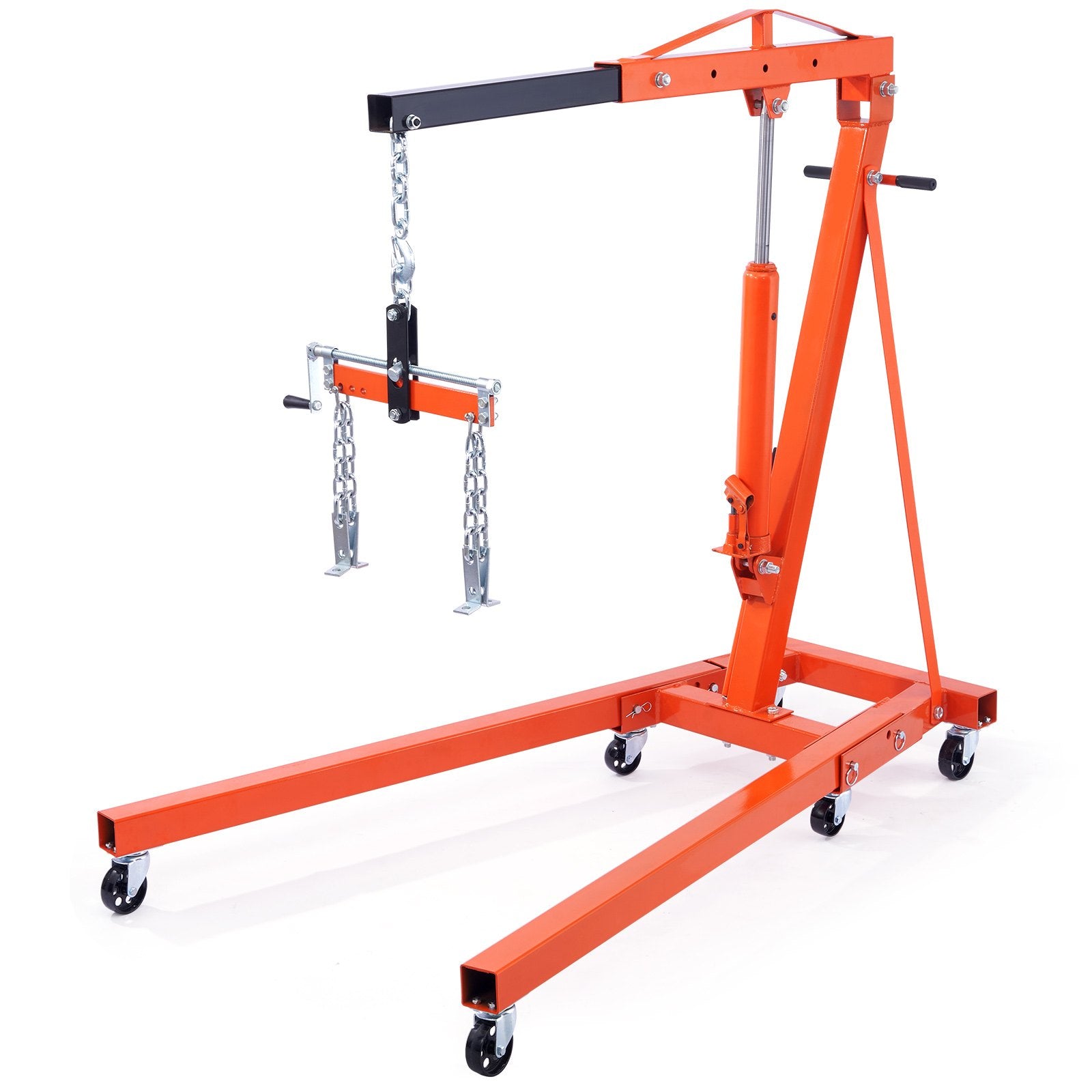 VEVOR Engine Hoist Leveler 1995.9 kg / 2 Ton Cherry Picker Shop Crane Load Lift Tool