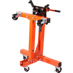 VEVOR Engine Stand, 1500 lbs (3/4 Ton) Rotating Engine Motor Stand with 360 Degree Adjustable Head, Cast Iron Folding Motor Hoist Dolly, 5-Caster, 4 Adjustable Arms, for Vehicle Maintenance