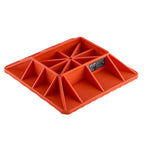 VEVOR High Lift Jack Base and Handle Keeper, 295 x 295 mm Off Road Jack Stand Base with 7000 Pound Capacity, Heavy-Duty Farm Jacks Support Stand for Most Jacks with 185 x 120 mm Base, Red