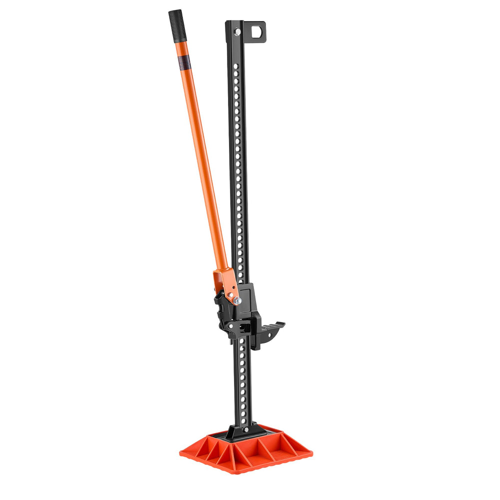 VEVOR Farm Jack with Base, 122cm Utility High Lift Farm Jack, 3.18 Ton Capacity Ratcheting Off Road Utility Jacks, Heavy-Duty Lift Jacks with 130.1-1079.5 mm Lifting Range for Tractor, Truck, SUV