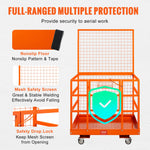 VEVOR Forklift Safety Cage Work Platform 109 x 114.3 cm 635 kg w/ Wheels for Aerial