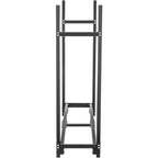 VEVOR Firewood Log Rack, 2.44 m Firewood Rack Outdoor, Black Firewood Rack Stand, Steel Outdoor Wood Rack, Firewood Log Holder with Load Capacity 590 kg, Firewood Rack with Cover & Fireplace Tool Set