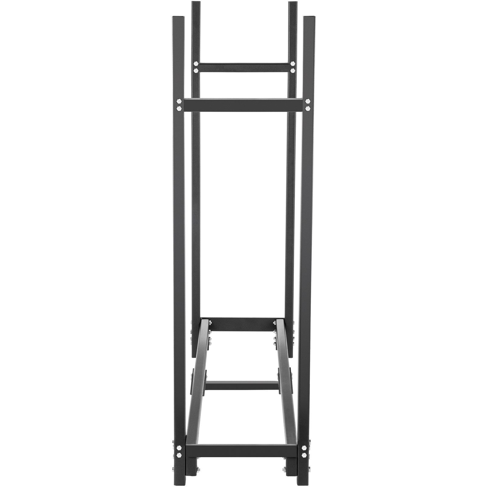 VEVOR Firewood Log Rack, 2.44 m Firewood Rack Outdoor, Black Firewood Rack Stand, Steel Outdoor Wood Rack, Firewood Log Holder with Load Capacity 590 kg, Firewood Rack with Cover & Fireplace Tool Set