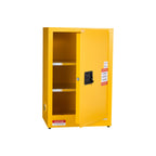 VEVOR Flammable Cabinet, 59 x 46 x 90 cm, 13 Gallon Flammable Storage Cabinet with Adjustable Shelf, Cold-Rolled and Galvanized Steel Fire Cabinets, for Commercial Industrial and Home Use, Yellow