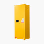 VEVOR Flammable Cabinet, 59 x 46 x 165.1 cm, 23 Gallon Flammable Storage Cabinet with Adjustable Shelf, Cold-Rolled and Galvanized Steel Fire Cabinets, for Commercial Industrial and Home Use, Yellow