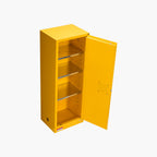 VEVOR Flammable Cabinet, 59 x 46 x 165.1 cm, 23 Gallon Flammable Storage Cabinet with Adjustable Shelf, Cold-Rolled and Galvanized Steel Fire Cabinets, for Commercial Industrial and Home Use, Yellow