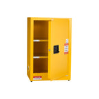 VEVOR Flammable Cabinet, 59 x 46 x 90 cm, 13 Gallon Flammable Storage Cabinet with Adjustable Shelf, Cold-Rolled and Galvanized Steel Fire Cabinets, for Commercial Industrial and Home Use, Yellow