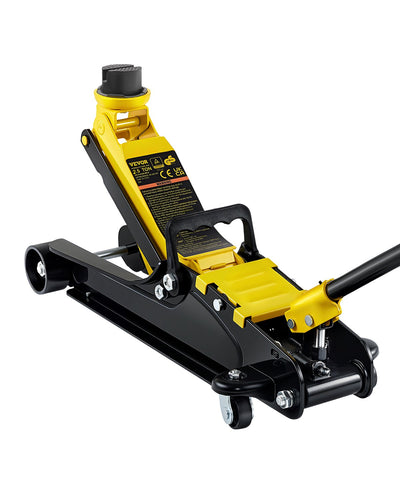 VEVOR Floor Jack, 2.5 Ton Low Profile Floor Jack, Heavy-duty Steel Racing Floor Jack With Single Piston Lift Pump, Floor Jack Lifting Range 85 mm-380 mm