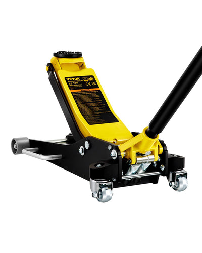 VEVOR Floor Jack, 3 Ton Low Profile Floor Jack, Aluminum And Steel Racing Floor Jack With Dual Pistons Quick Lift Pump, Floor Jack Lifting Range 90 mm-500 mm