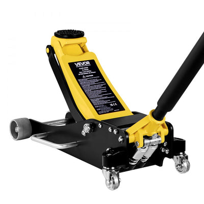 VEVOR Low Profile Floor Jack, 2.5 Ton Capacity, Aluminum & Steel Racing Floor Jack with Dual Pistons Quick Lift Pump, Hydraulic Trolley Car Lift for Sedans & Compact SUVs, Lifting Range 95-475 mm