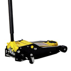 VEVOR Low Profile Floor Jack, 4 Ton Capacity, Steel Racing Floor Jack with Dual Pistons Quick Lift Pump, Hydraulic Trolley Car Lift for Sport Utility Vehicle, Lifting Range 100-545 mm, Yellow & Black