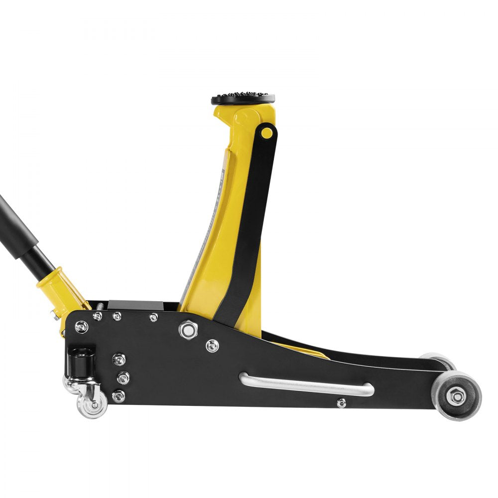 VEVOR Low Profile Floor Jack, 2.5 Ton Capacity, Aluminum & Steel Racing Floor Jack with Dual Pistons Quick Lift Pump, Hydraulic Trolley Car Lift for Sedans & Compact SUVs, Lifting Range 95-475 mm