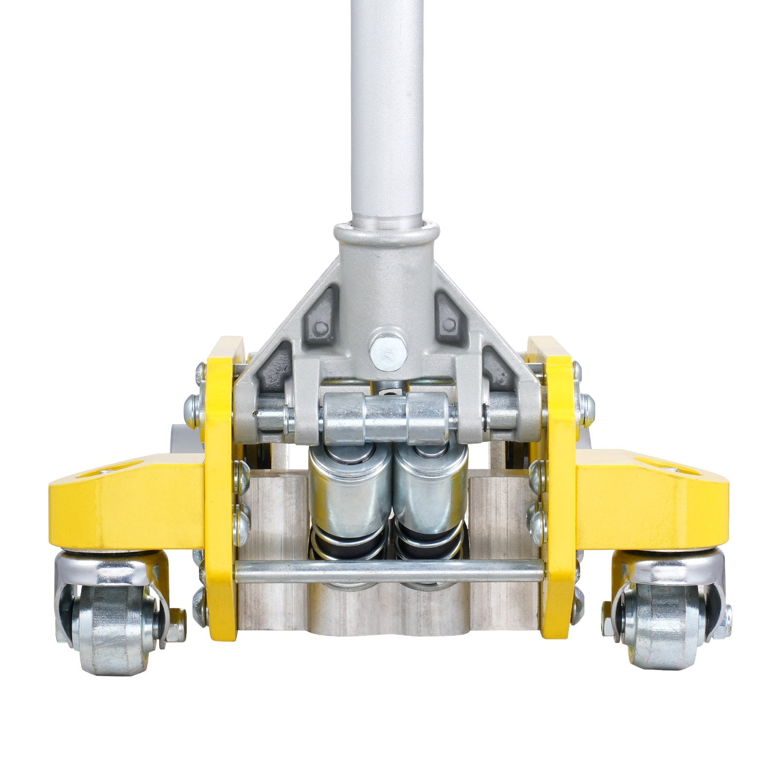 VEVOR Low Profile Floor Jack 3 Ton (6600 lbs), Heavy Duty Aluminum Hydraulic Racing Floor Jack, Hydraulic Car Jack, Dual Piston Quick Lift Pump, 3.7"-18.3" Height Lifting Range (Yellow)