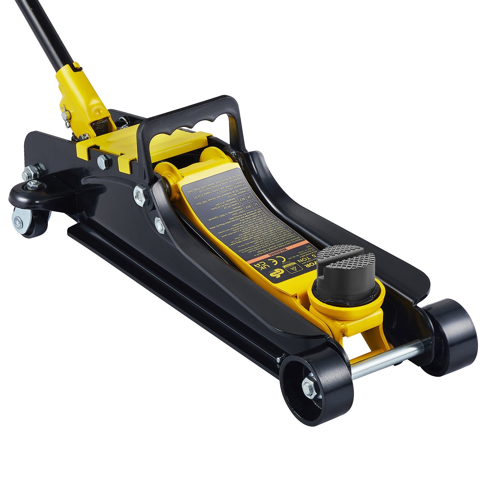 VEVOR Floor Jack, 2.5 Ton Low Profile Floor Jack, Heavy-duty Steel Racing Floor Jack With Single Piston Lift Pump, Floor Jack Lifting Range 85 mm-380 mm