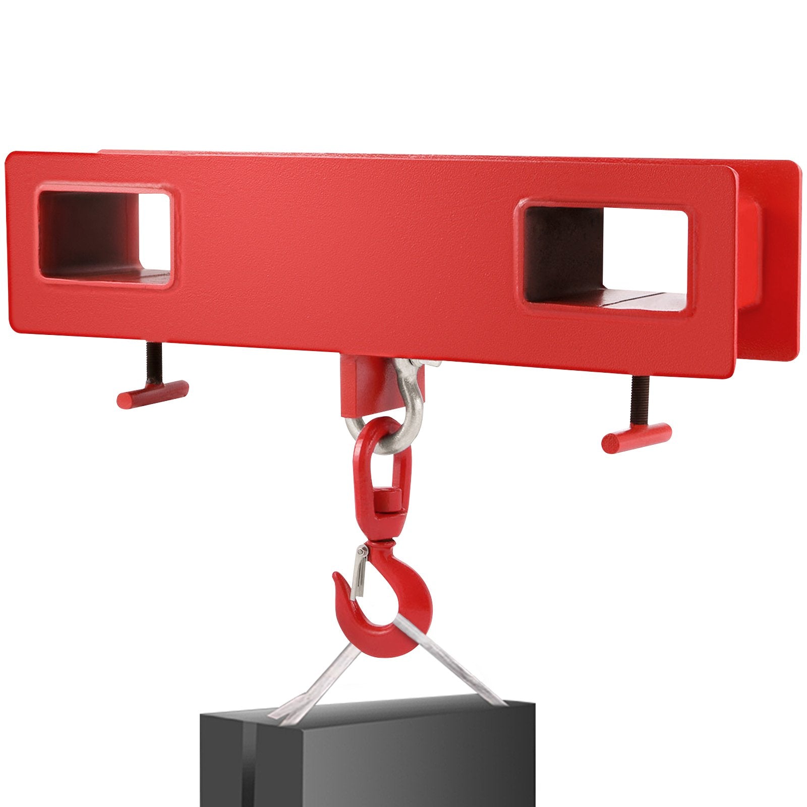 VEVOR 2 Ton Forklift Lifting Hook 4000 LBS/2000KG Capacity Lift Truck Fork Hoist Swivel Hook Mobile Crane Forklift Attachments