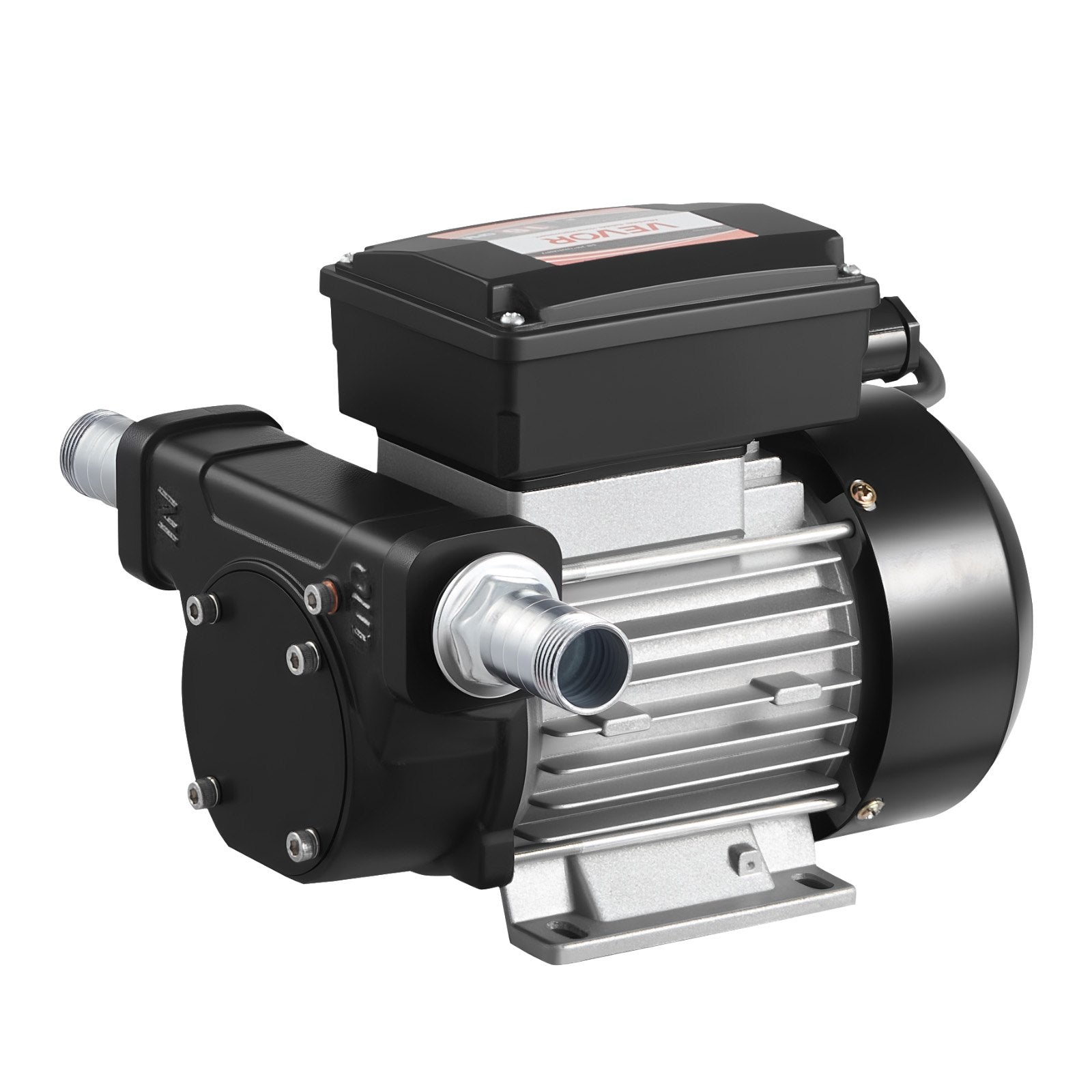 VEVOR Oil Transfer Pump 230V, 16 GPM 60 L/min, AC Electric Fuel Transfer Pump for Diesel Kerosene Biodiesel, 8 ft/2.4 m Max Suction Lift, 45 ft/13.7 m Max Lift, for Vehicles, Construction Sites, Farms