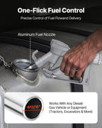 VEVOR Fuel Transfer Pump, 12V DC 61 L/min(16 GPM) 186W(1/4 HP) Diesel Pump, Extractor Pumps with Manual Nozzle, Discharge Hose and Suction Pipe, for Gasoline, Diesel, Kerosene, Ethanol-Methanol Blends & Biodiesel
