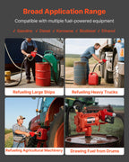 VEVOR Fuel Transfer Pump 230V, 20 GPM 76 L/min, AC Electric Oil Transfer Pump, with Auto Shut-Off Fuel Nozzle & Discharge Hose, High Flow Kit for Gasoline, Diesel, Kerosene, Biodiesel, Ethanol Blends