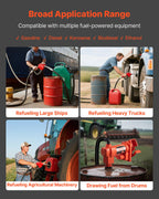 VEVOR Fuel Transfer Pump 230V, 15 GPM 57 L/min, AC Electric Oil Transfer Pump, 8 ft/2.4 m Max Suction Lift, 37 ft/11.28 m Max Lift, Overheat Protection, for Gasoline Diesel Kerosene Biodiesel Ethanol