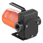 VEVOR Fuel Transfer Pump, 12V DC 19L/min(5 GPM) 75W(1/10 HP), Portable Electric Diesel Transfer Pump with Auto Shut-Off Fuel Nozzle, Long Inlet & Outlet Hose for Gasoline Diesel, Kerosene, Methanol Blends