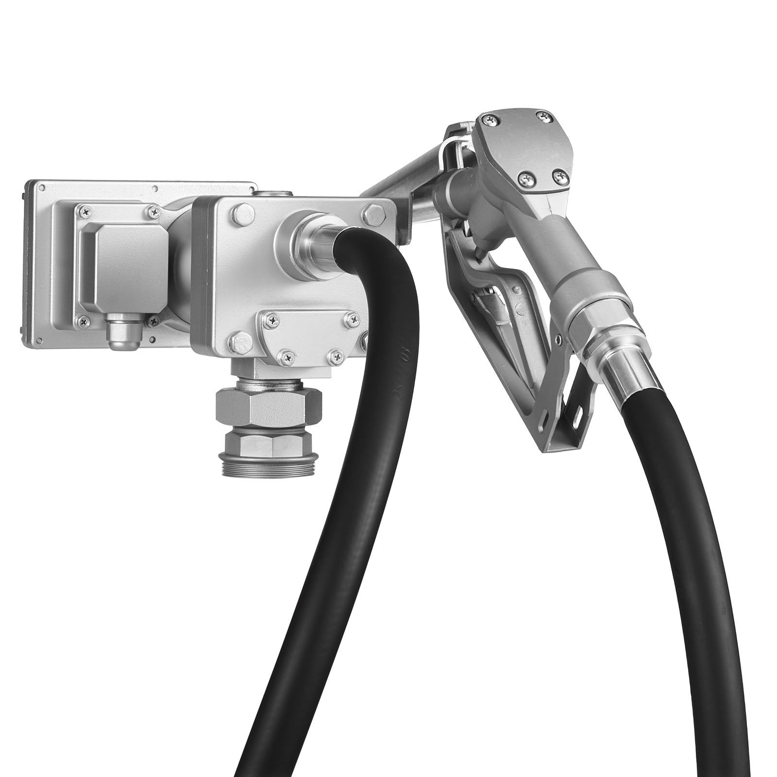 VEVOR Fuel Transfer Pump, 12V DC 57 L/min, Cast Iron Diesel Transfer Pump Kit, with Manual Shut-Off Nozzle, Discharge Hose, Overheat Protection, 1/3 HP Explosion-Proof, for Gasoline Diesel Kerosene